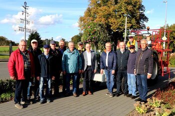 Die Blumengießer mit Bürgermeister Markus Silies