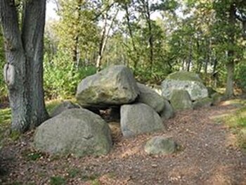 Das Bild zeigt eine Steinformation, die Hünensteine Mehringen